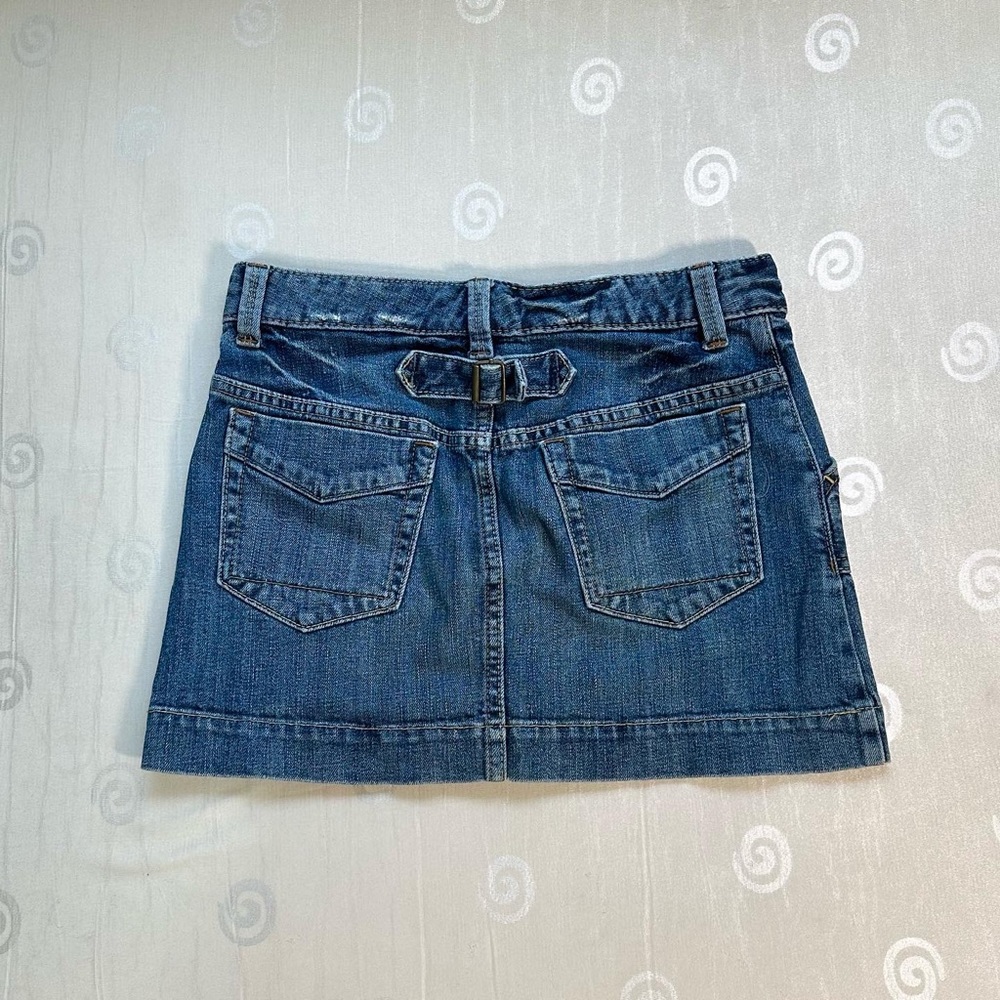 vintage gap mini micro denim jean skirt size 2-4